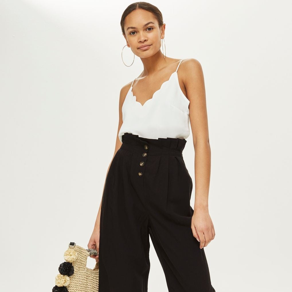 High Waisted Trousers | Wide Leg High Waisted Pants | boohoo UK