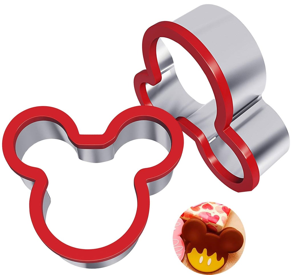 Hibery Two-Pack Stainless Steel Mickey Mouse Cookie Cutter
