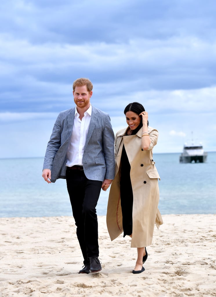 Meghan Markle Black Club Monaco Dress on the Beach 2018