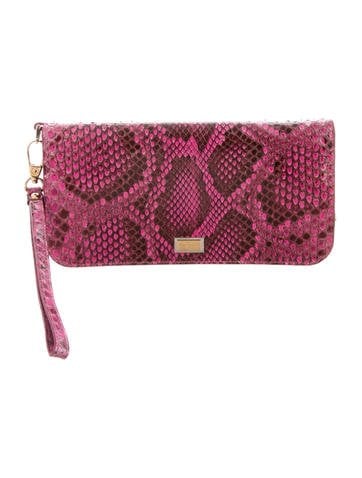 Dolce & Gabbana Python Wristlet Wallet
