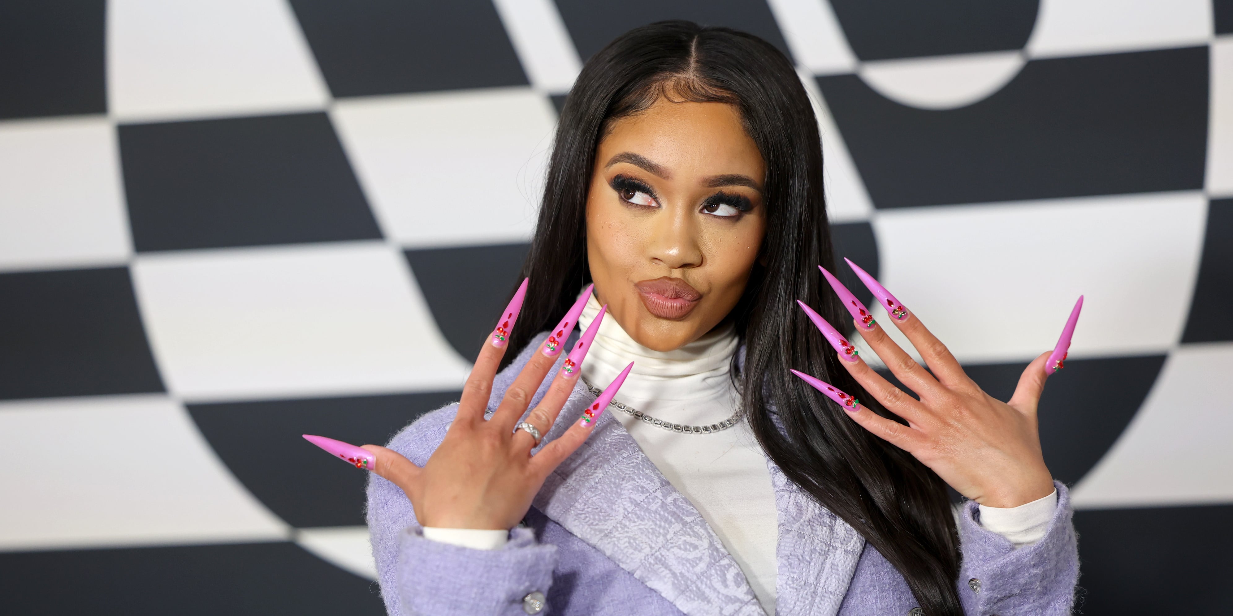 Saweetie's Edward Scissorhands Halloween Nails Breakdown - Vimarsana News