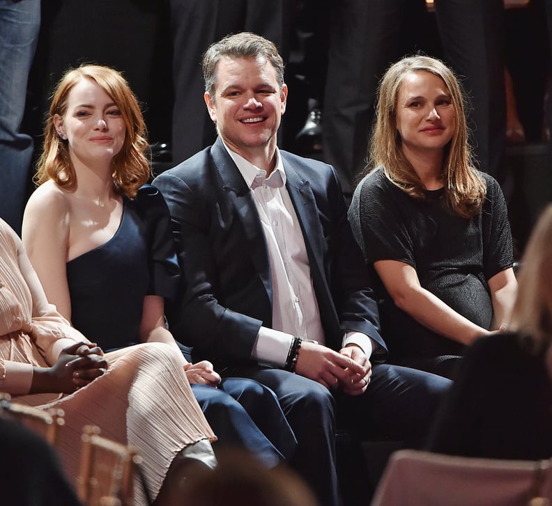 Emma Stone, Matt Damon, and Natalie Portman