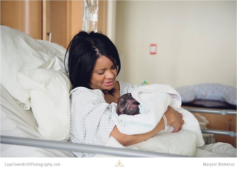 The C-section birth for this blended family