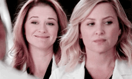 When April Goes in For the Surprise Hug