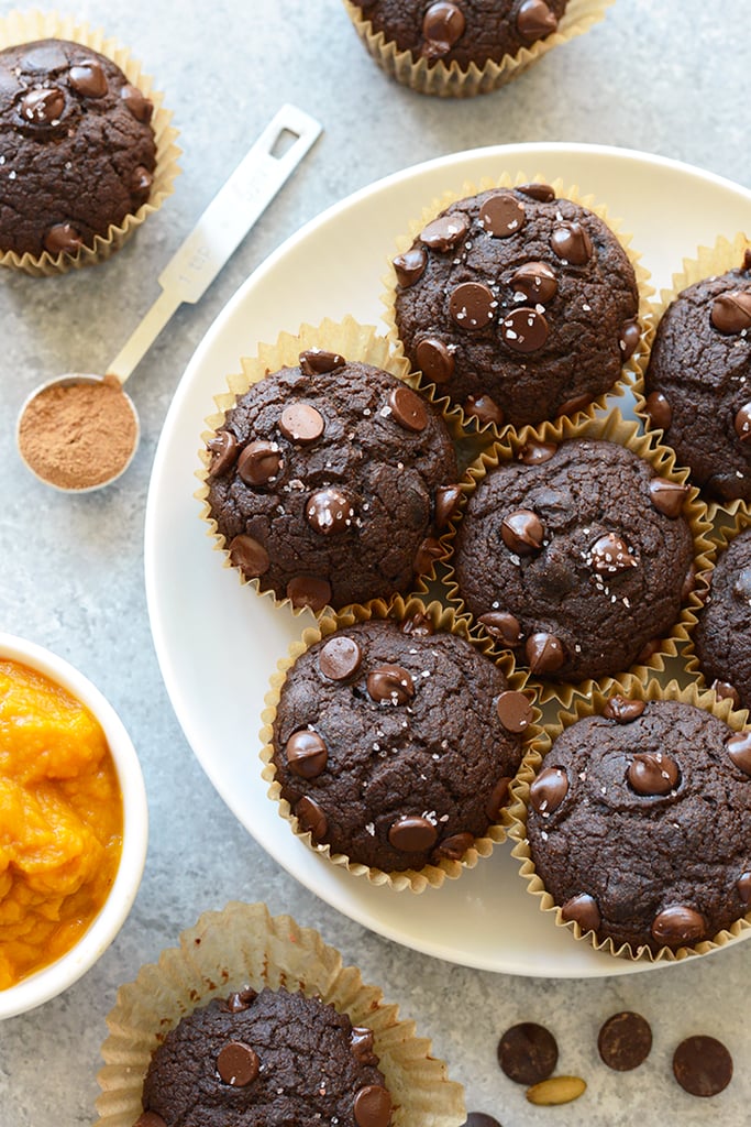 Oil-Free Chocolate Pumpkin Muffins