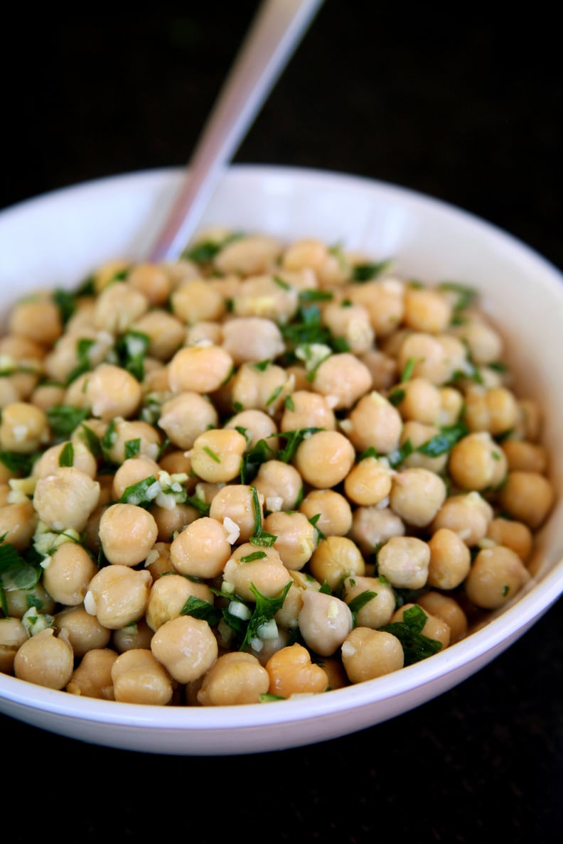 Lemon Ginger Marinated Chickpeas