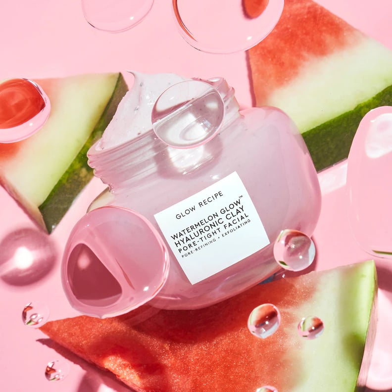 For Dry Skin: Glow Recipe Watermelon Glow Hyaluronic Clay Pore-Tight Facial Mask