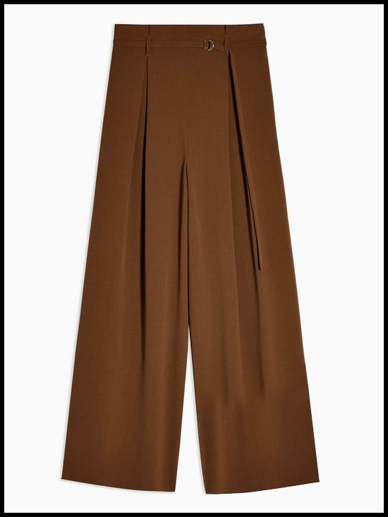 Topshop Belted Wide Leg Trousers