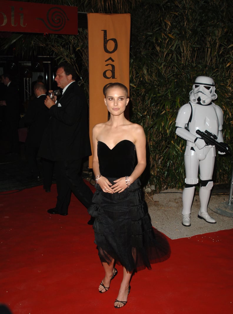 Natalie Portman in a Strapless Black Dress at the 2005 Cannes Film Festival