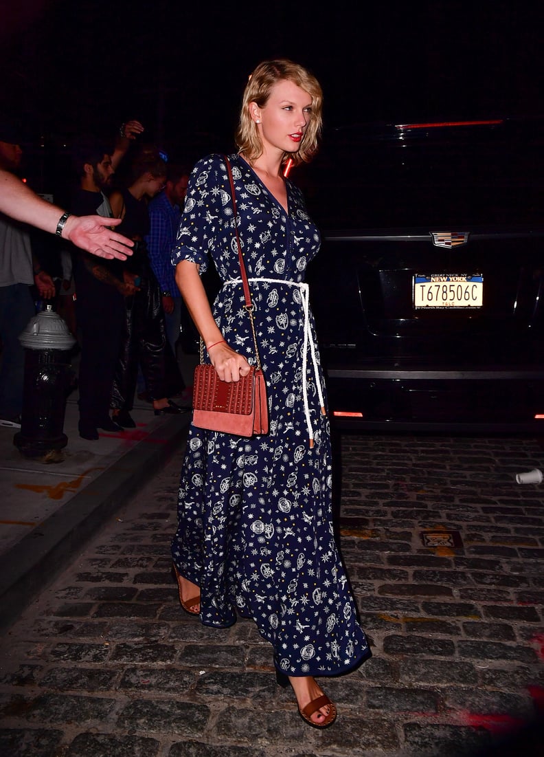 She Styled It With Brown Sandals