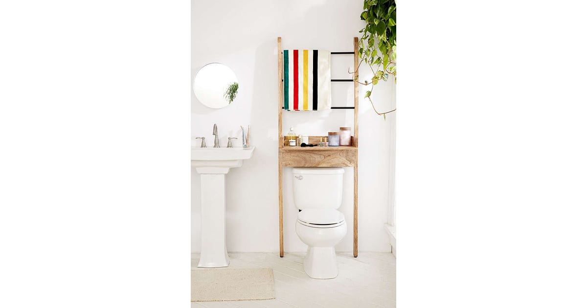 Bronte Bathroom Leaning Ladder Storage Home Storage POPSUGAR Home