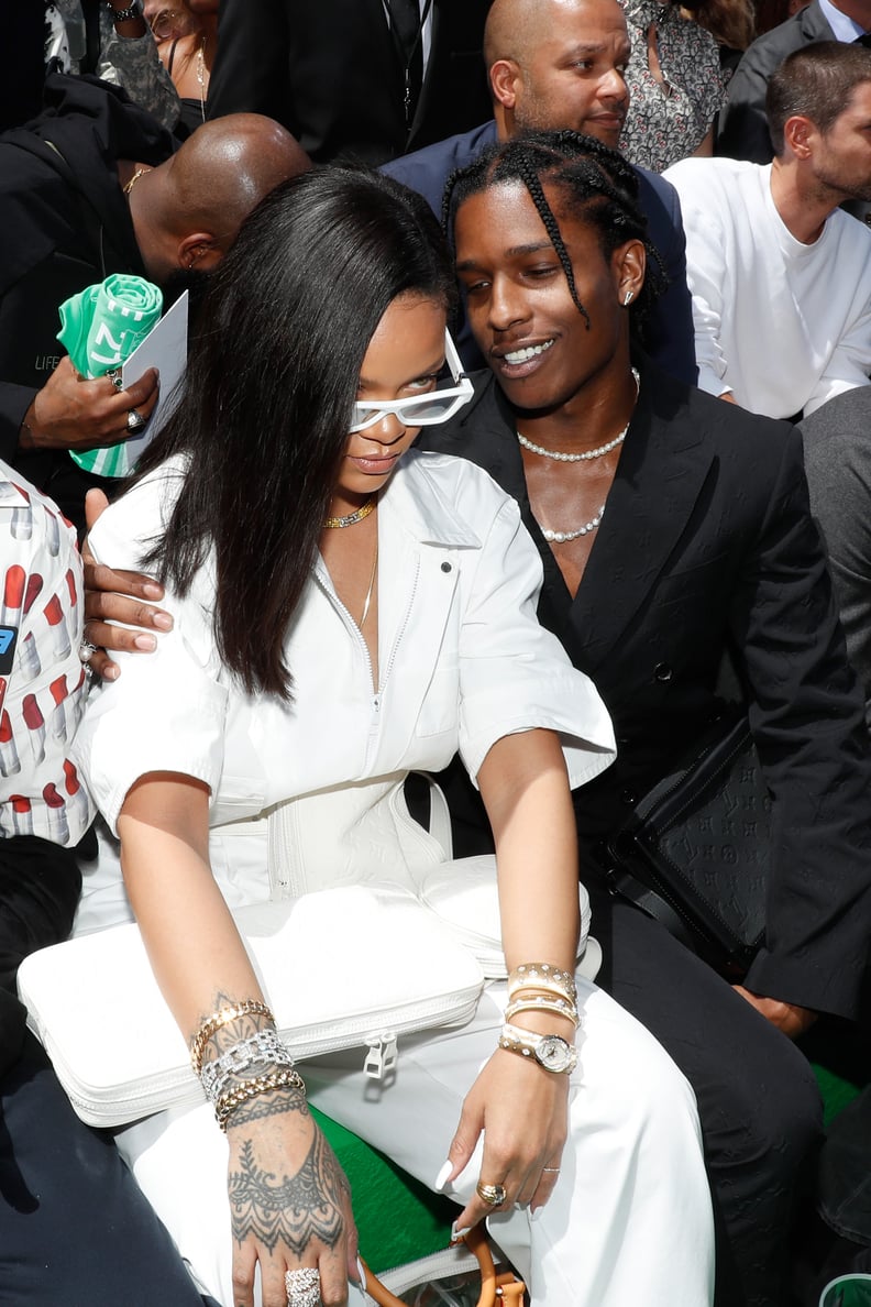 Rihanna and A$AP Rocky at the Louis Vuitton Runway Show