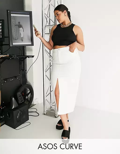 ASOS Design Curve Denim '90s Maxi Skirt