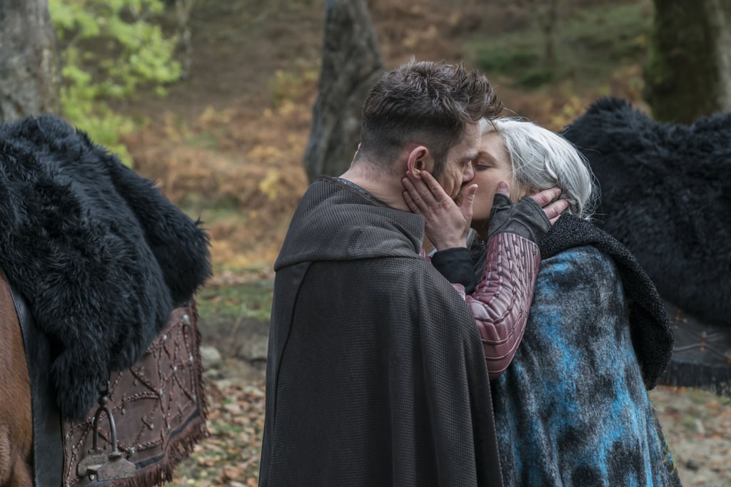 Vikings Lagertha and Heahmund Kissing Photos