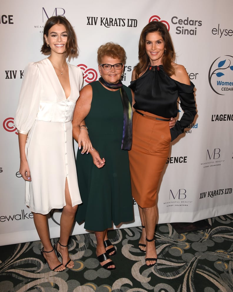 Cindy Crawford and Kaia Gerber Wearing Silky Evening Looks in 2019