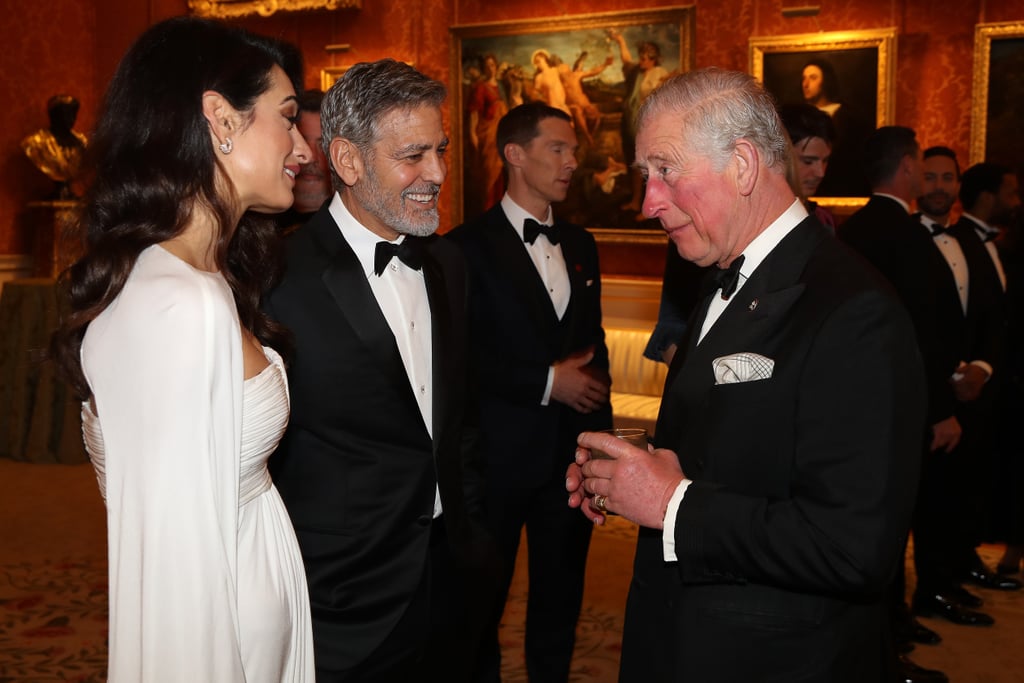 Amal Clooney White Dress at Prince's Trust Dinner March 2019