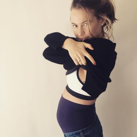 Behati Prinsloo's Maternity Jeans Instagram 2016