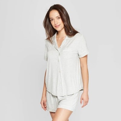 Stars Above + Beautifully Soft Short Sleeve Notch Collar Top and