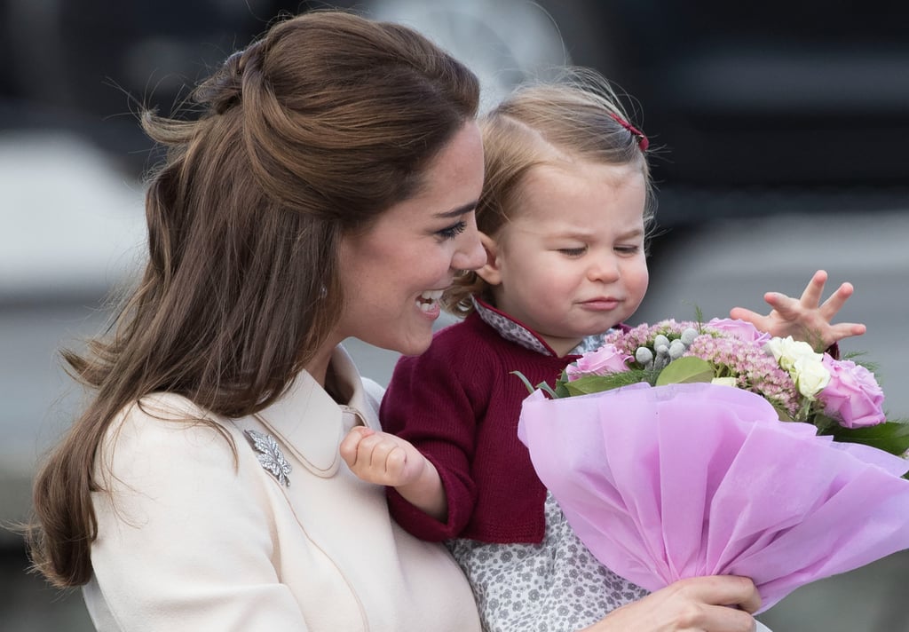 When Charlotte Looked Pretty Wary of Flowers Given to Kate From a Stranger