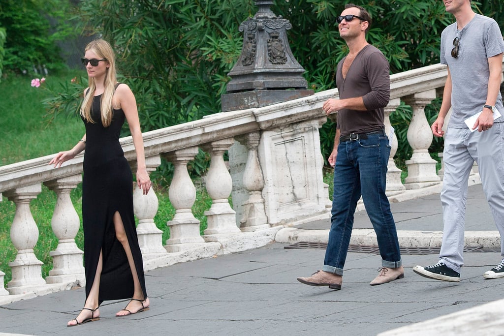 Jude Law Girlfriend PDA in Rome Pictures