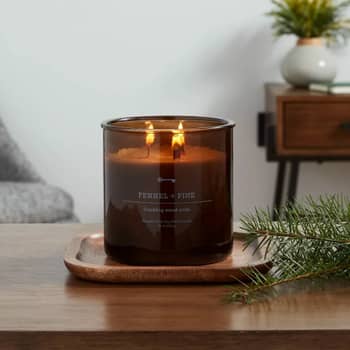 Threshold 3-Wick Wooden Amber Glass Candle Review