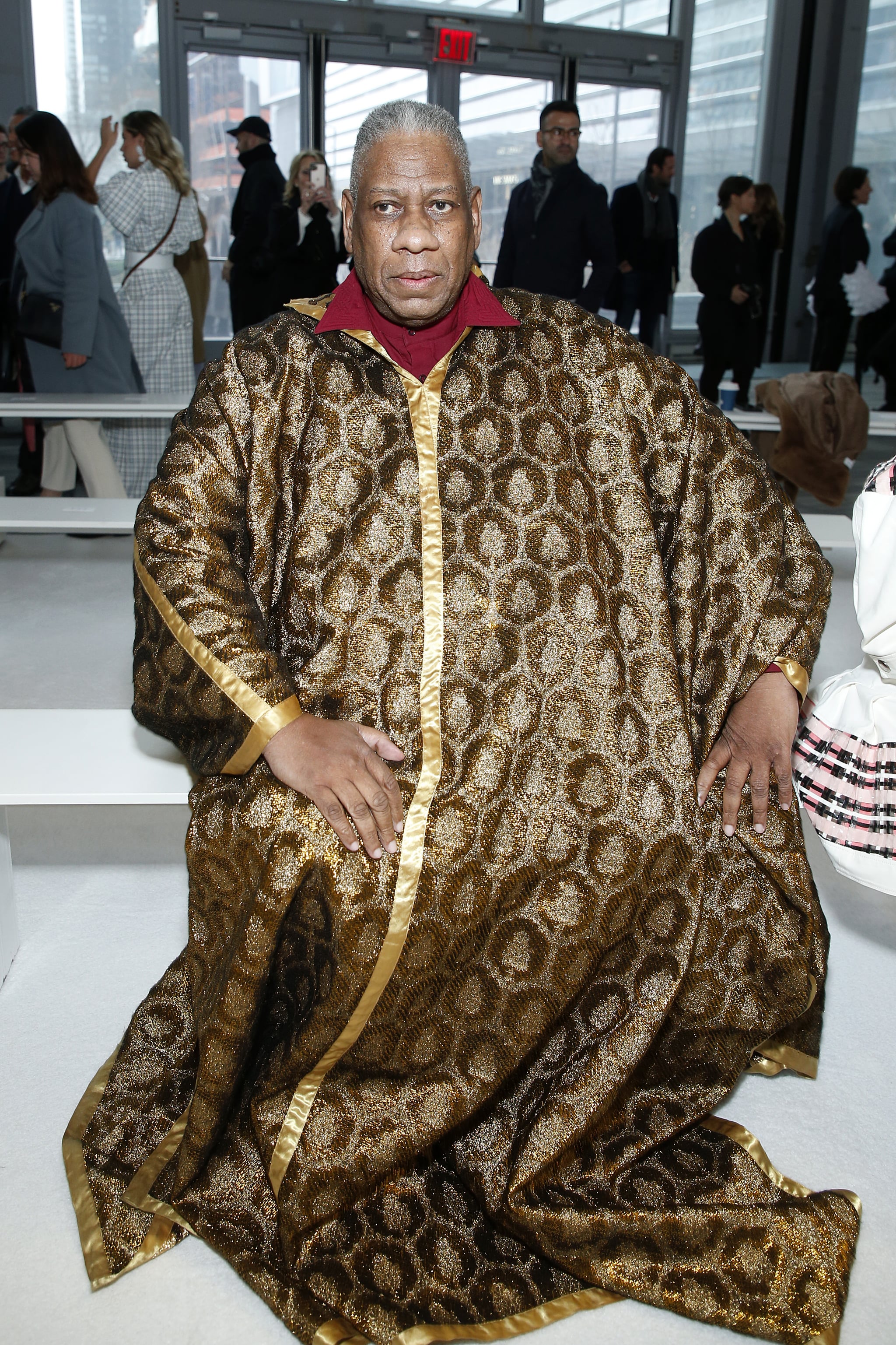 NEW YORK, NEW YORK - FEBRUARY 10: André Leon Talley attends the front row for Carolina Herrera during New York Fashion Week on February 10, 2020 in New York City. (Photo by John Lamparski/Getty Images)