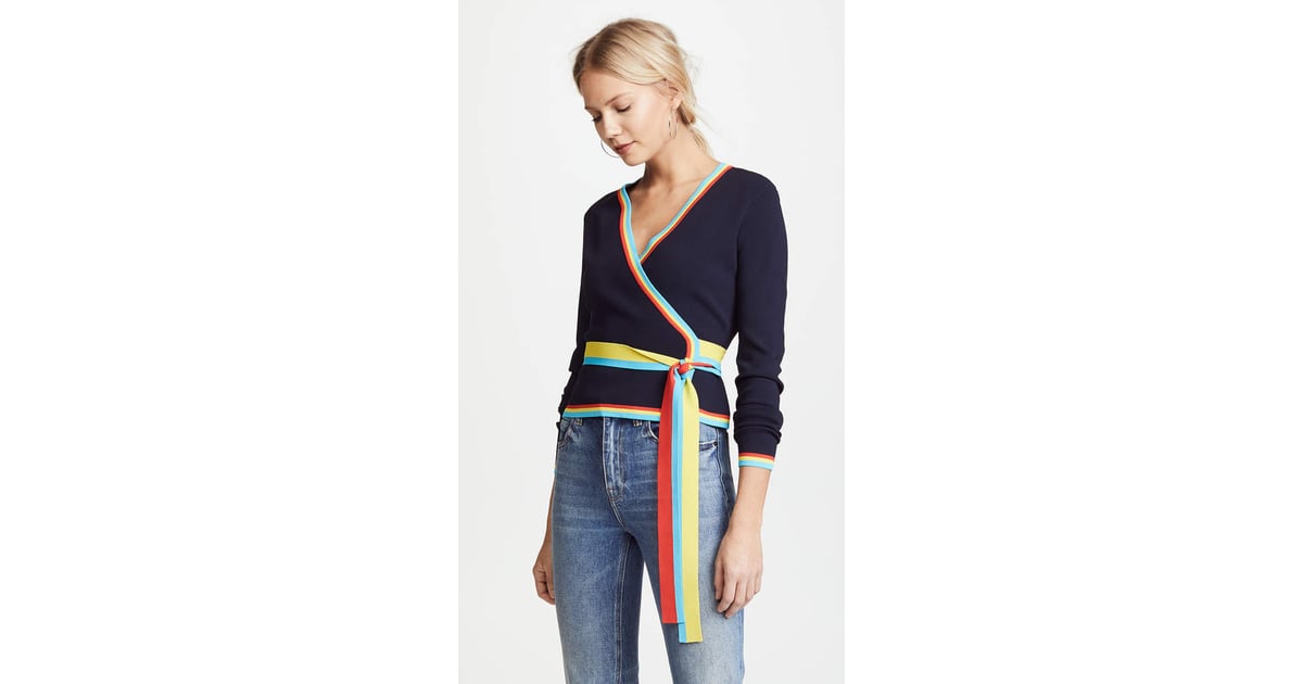 dvf wrap cardigan