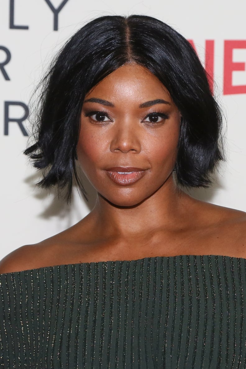 Gabrielle Union's Bob With Center Part in 2018