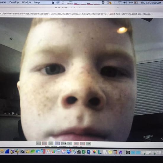 Little Boy Caught on Security Camera Up at Night