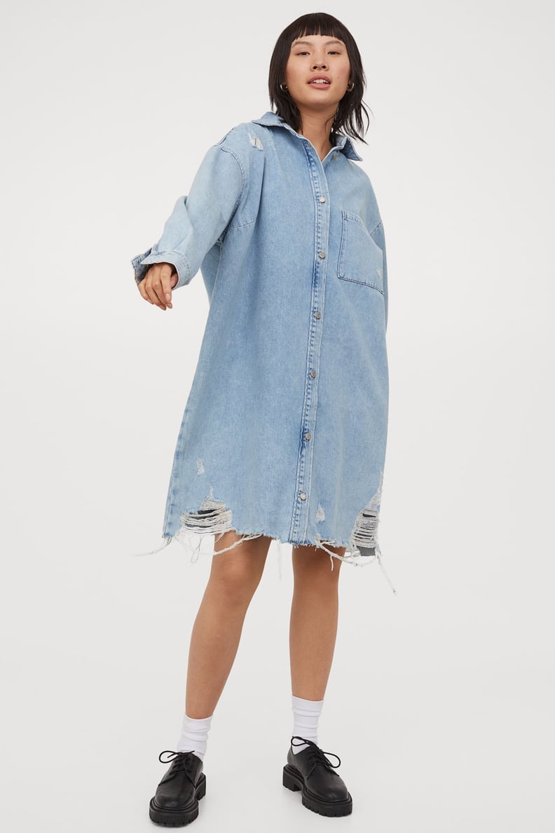 Oversized Denim Dress