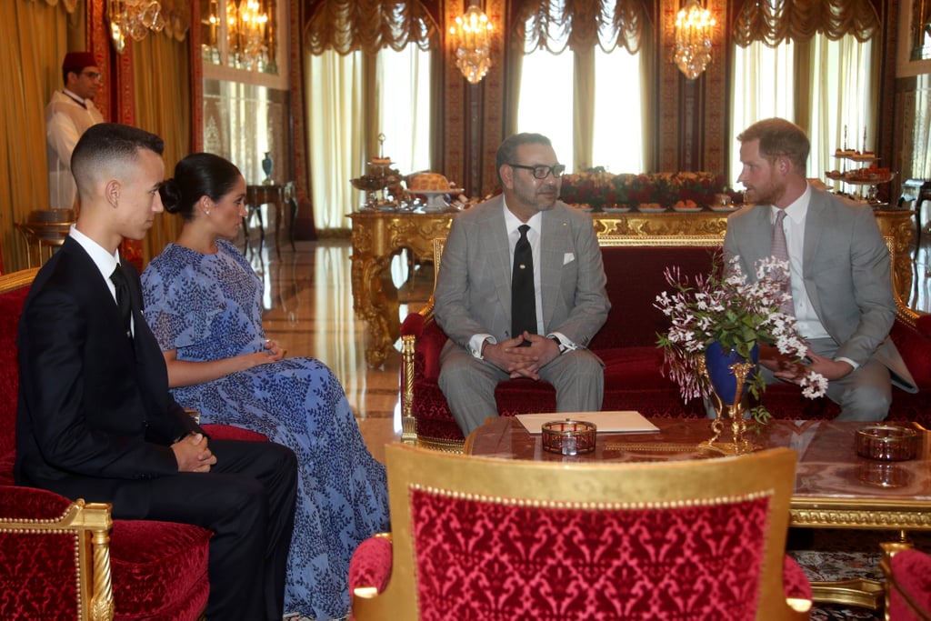 Prince Harry and Meghan Markle Meeting the King of Morocco