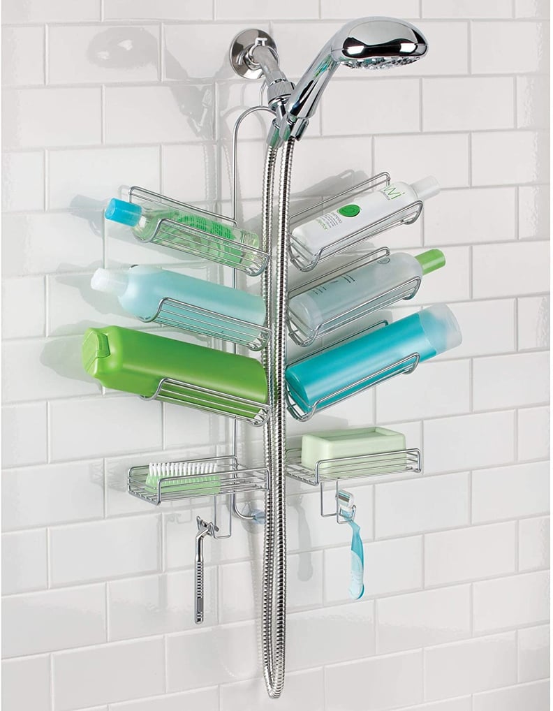 Shower Caddy - Adhesive Shower Organizer, Hanging Suction Black Shower  Shelves Rack, Inside Shower Rack Holder, Bathroom Decor Organization  Storage Accessories, Home Essentials Gadgets 