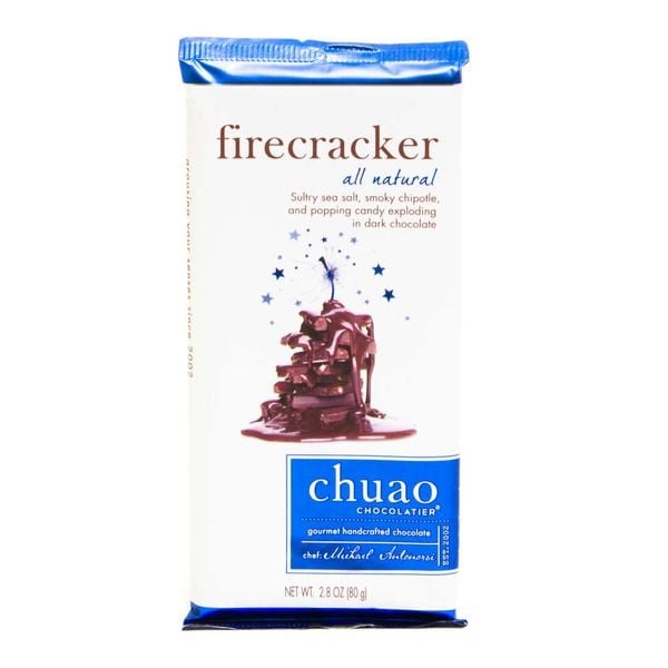 This spicy Chuao Chocolatier Firecracker 60% Cacao Dark Chocolate ($5) crackles and pops in your mouth thanks to the addition of popping candy. 

    Related:

            
            
                                    
                            

            20 Summery Snacks You Need to Pick Up at Trader Joe's