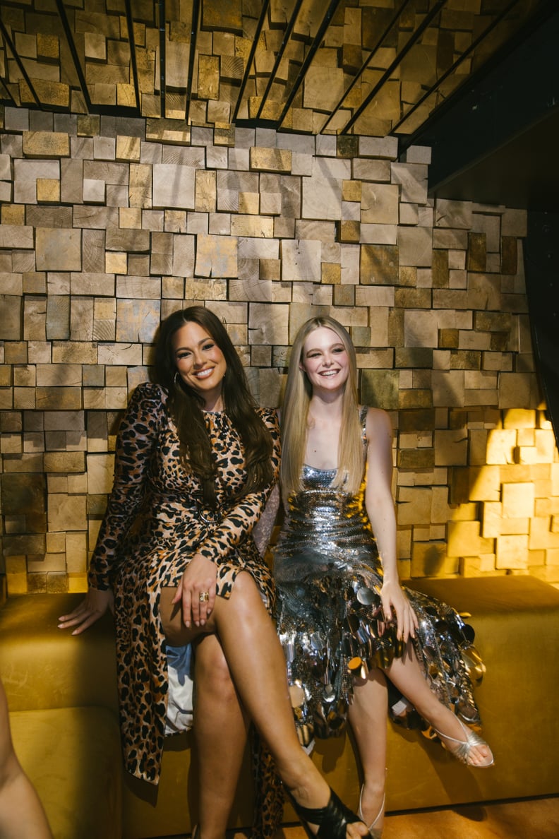 Ashley Graham and Elle Fanning at the Rabanne x H&M Party in Paris