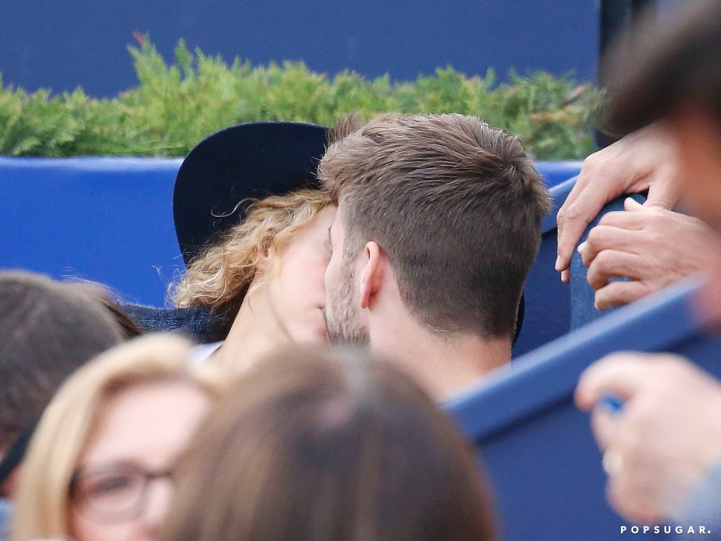 Shakira With Gerard Pique and Milan at Tennis Game | Photos