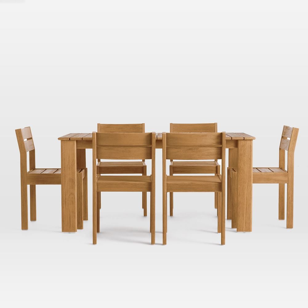 A Full Dining Set: West Elm Playa Outdoor Dining Table + Chairs Set