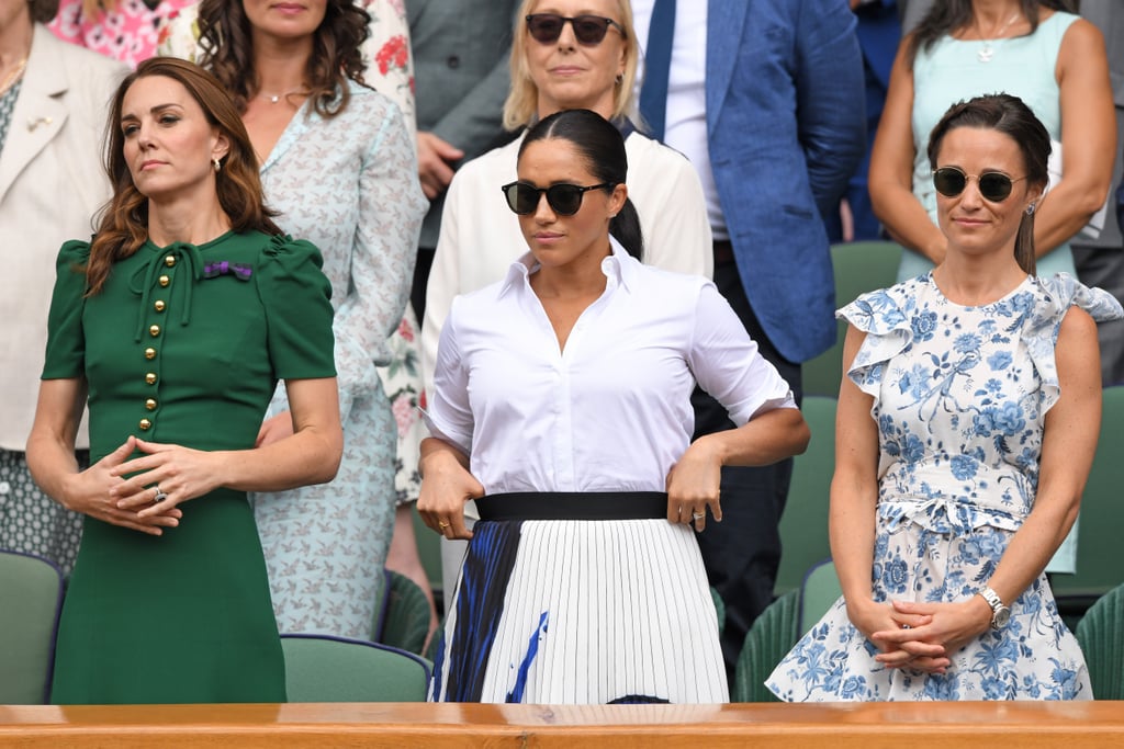 Meghan Markle And Kate Middleton At Wimbledon 2019 Pictures Popsugar Celebrity