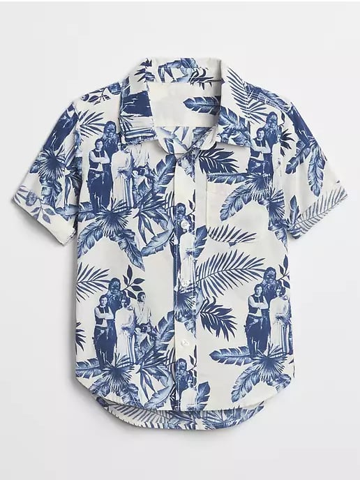 Hawaiian Print Short-Sleeve Short