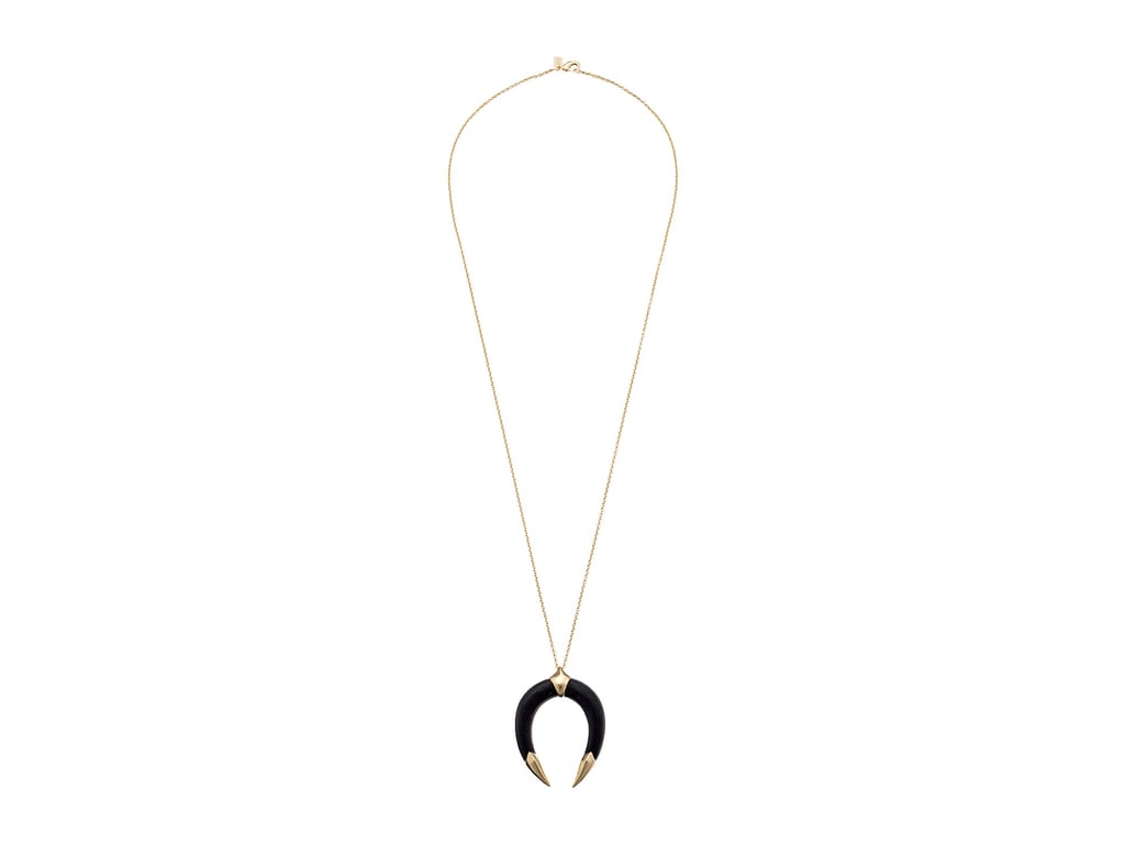 Alexis Bittar Pyramid Capped Horseshoe Pendant Necklace ($155)