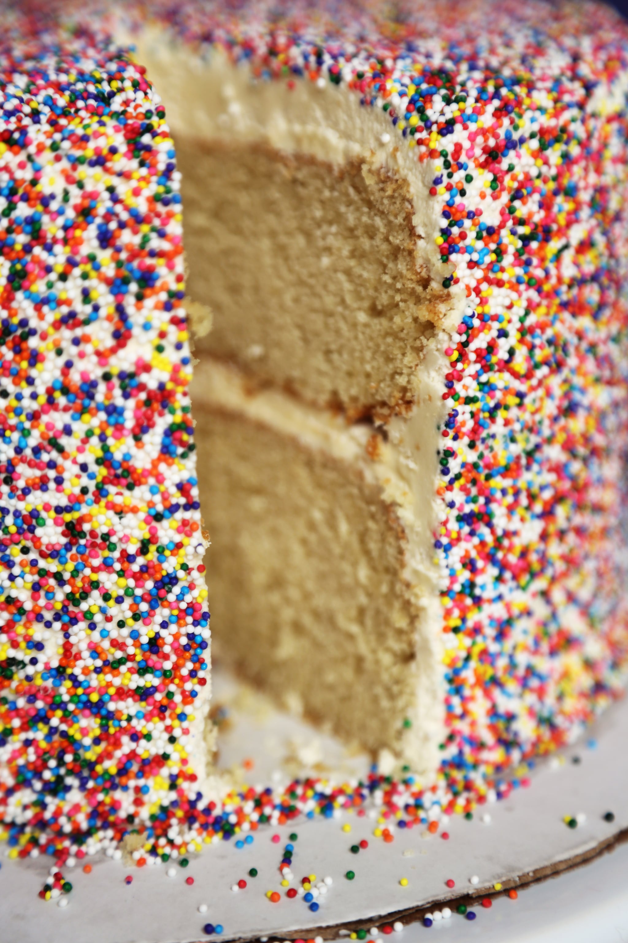 Vanilla Wacky Cake with Sprinkles - Gift of Hospitality