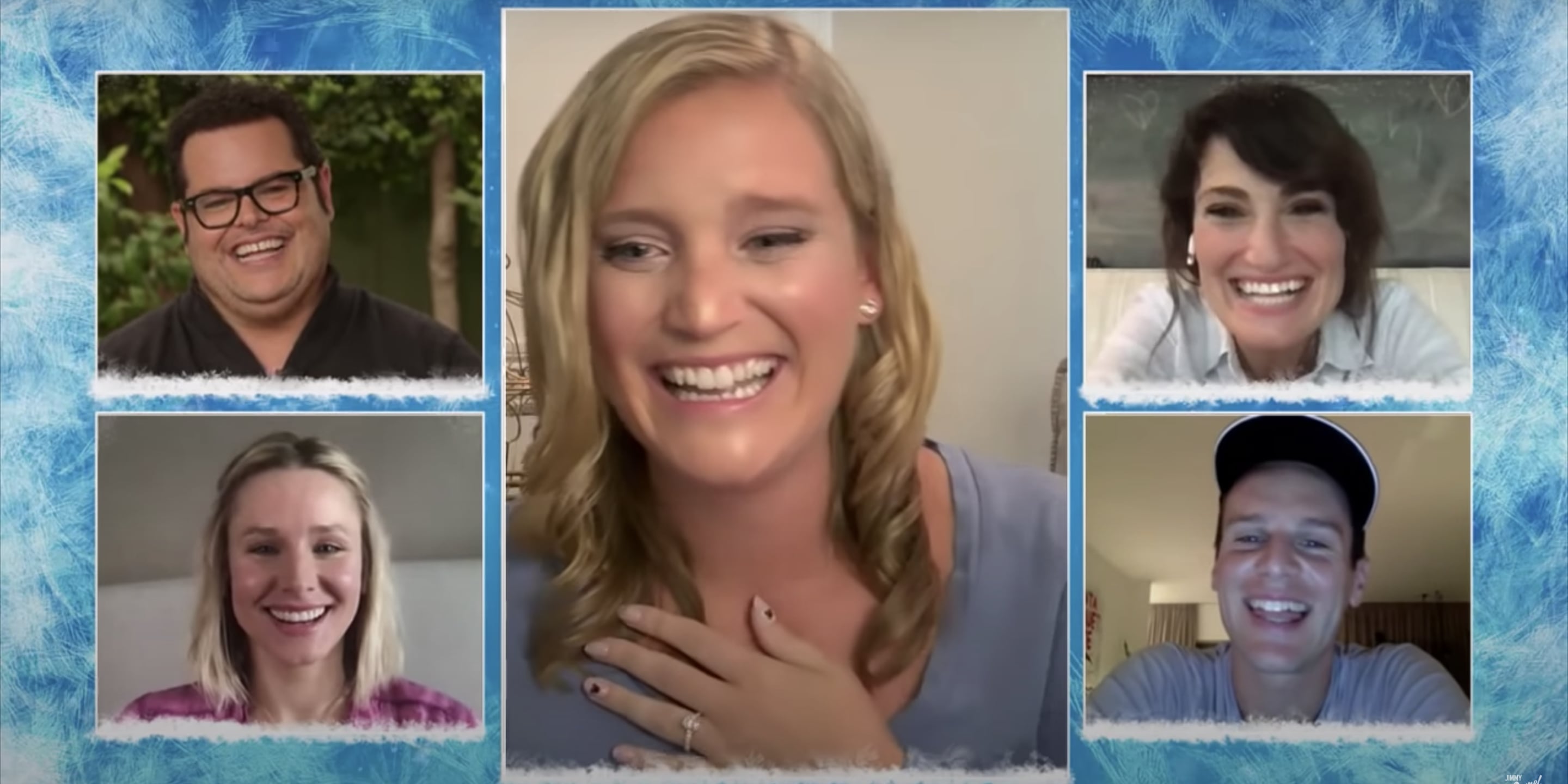Watch the Frozen Cast Surprise a Nurse on Jimmy Kimmel POPSUGAR