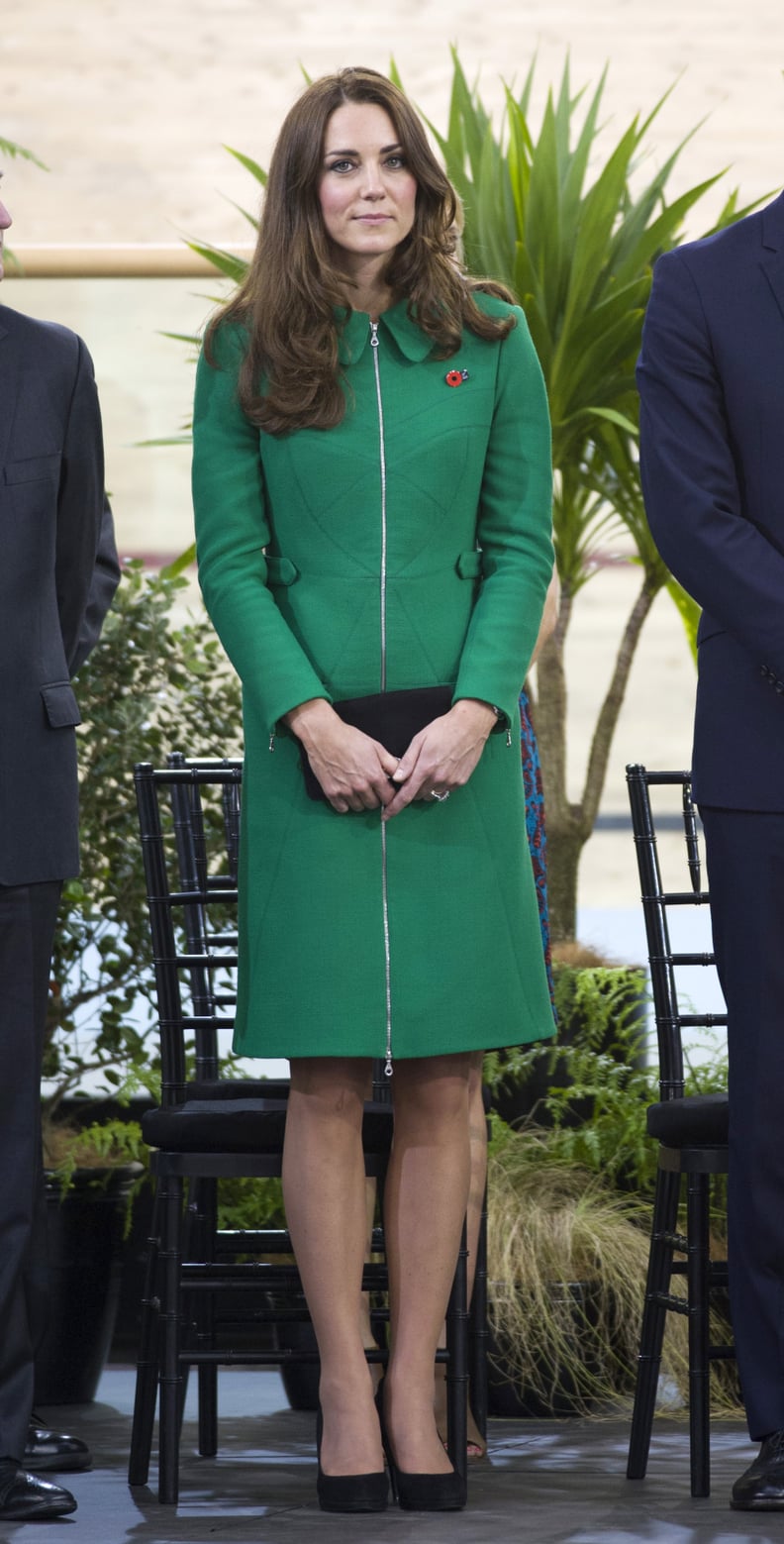 During Her Tour Down Under, Kate Looked Radiant in a Tailored Green Erdem Coat