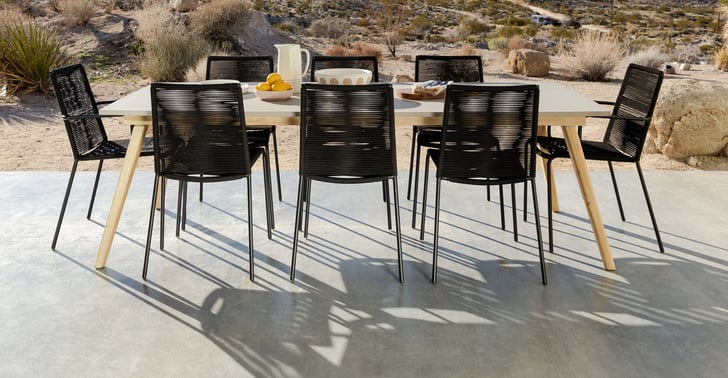 Zina ember outlet black dining chair