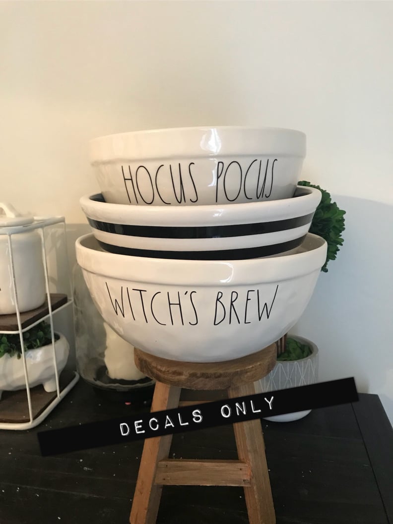 Halloween Bowl Decals