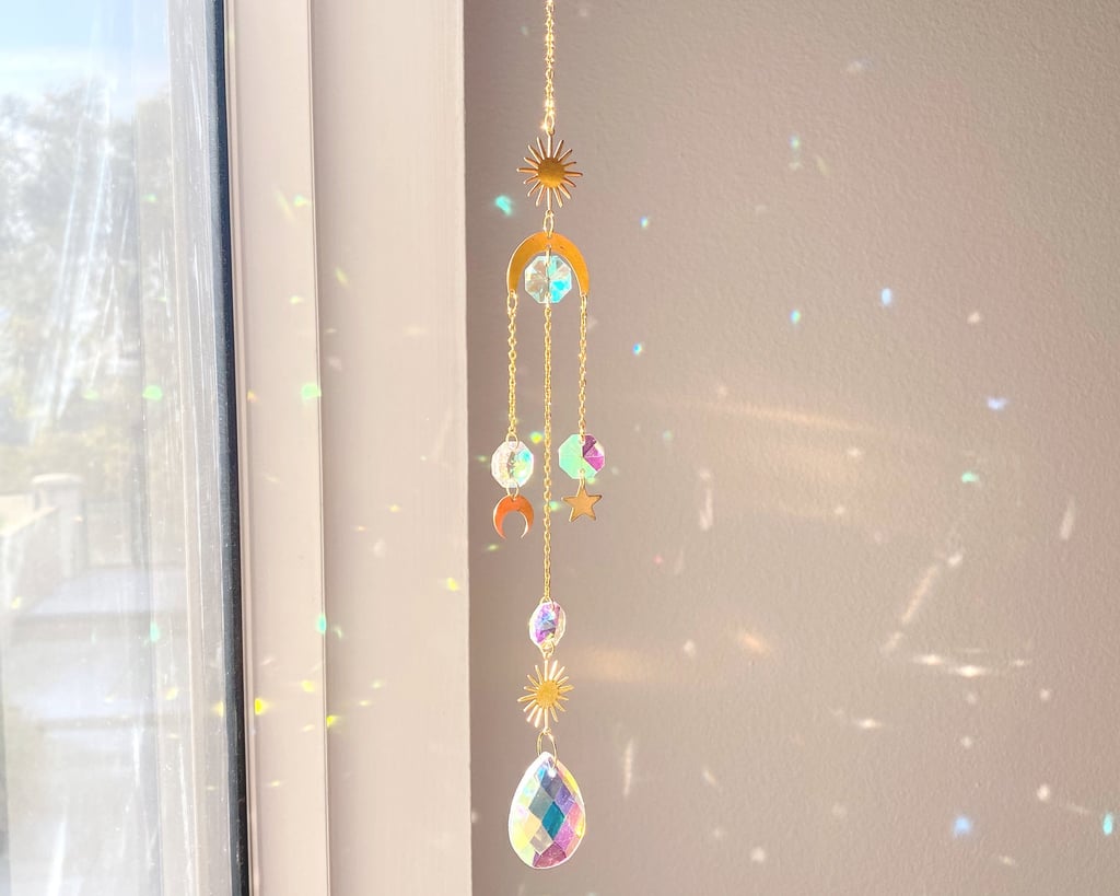 An Ethereal Escape: Hanging Crystal Prism Sun Catcher