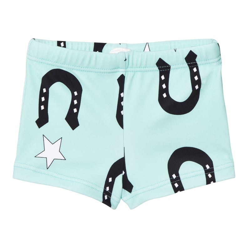 Gardner and the Gang Mint Stars and Unicorns Swimshorts