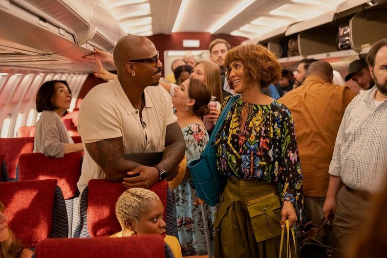 Lisa Todd Wexley's Printed Blouse in "And Just Like That" Season 3, Episode 5