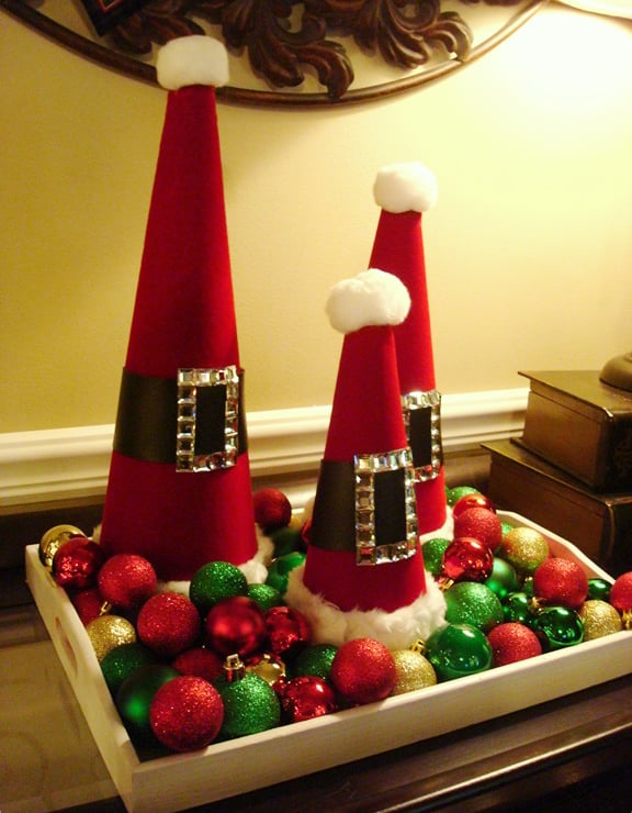 Santa Decorative Cones