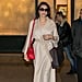 Angelina Jolie Gold Metallic Heels