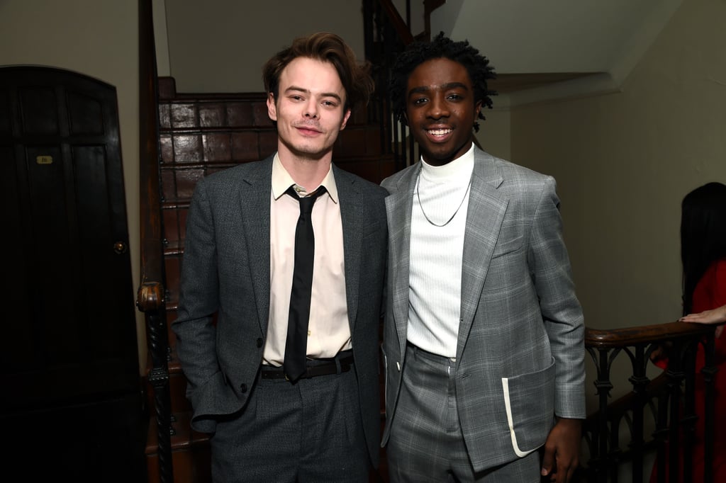 Charlie Heaton and Caleb McLaughlin at EW's 2020 SAG Awards Preparty